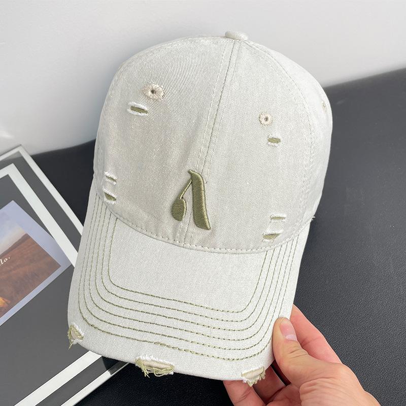 

Soft-top large-head circumference baseball cap for women, spring and summer, versatile, UV protection, sun hat, street fashion, baseball cap for men SS033Beige A 3D Embroider