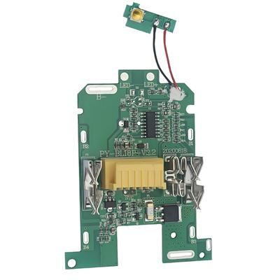 Battery Rebuild Board for 18650 Cell Packs, 5S Circuit Assembly with Contact Points and Cable for Service