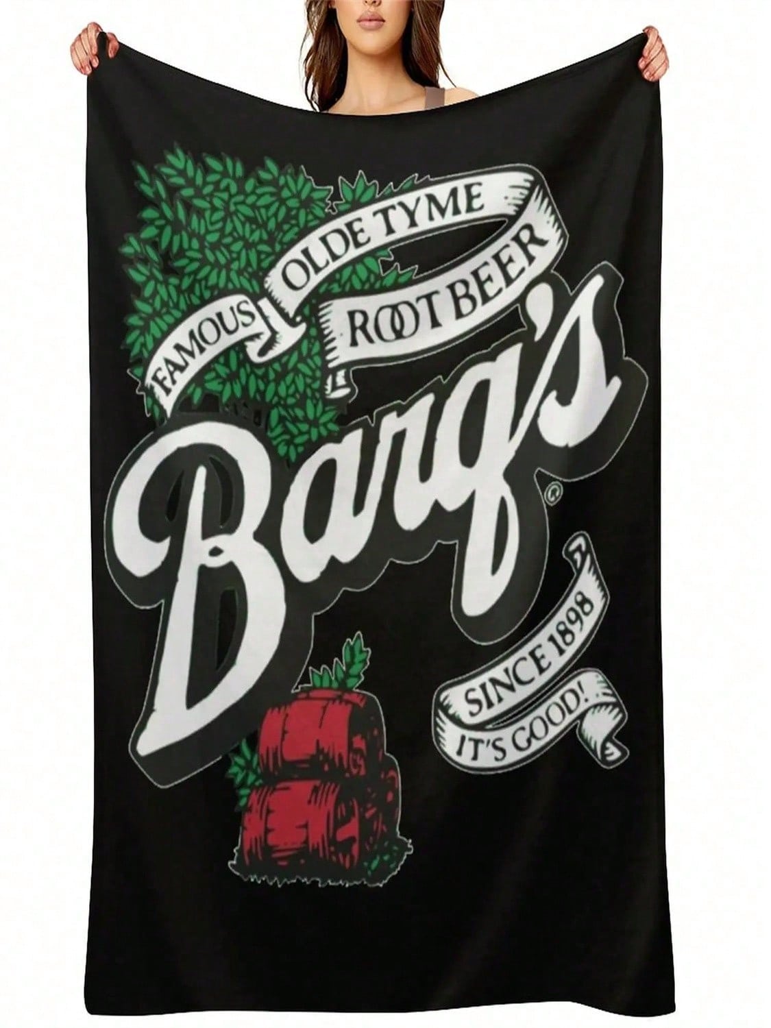 Barq s Root Beer Logo Classic T-Shirt Throw Blanket Sofas Multi-Purpose Fashion Sofas For Decorative Sofa Blankets S разноцветный