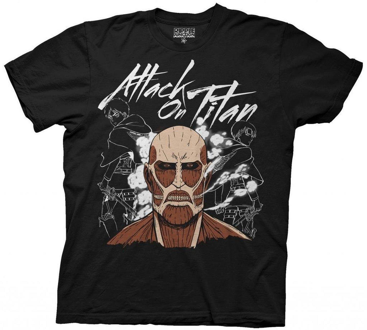 Attack On Titan T-Shirt Dark Titan Group Survey Recon Corps Legion Manga Anime L