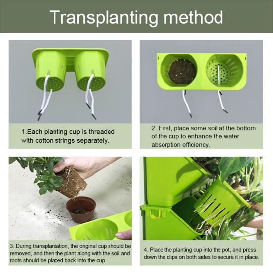 Vertikaler Garten Pflanzgefäß Hängendes Pflanzgefäß Kasten Gemüse Anzuchtkasten für Zimmerpflanzen Büro Wohnkultur