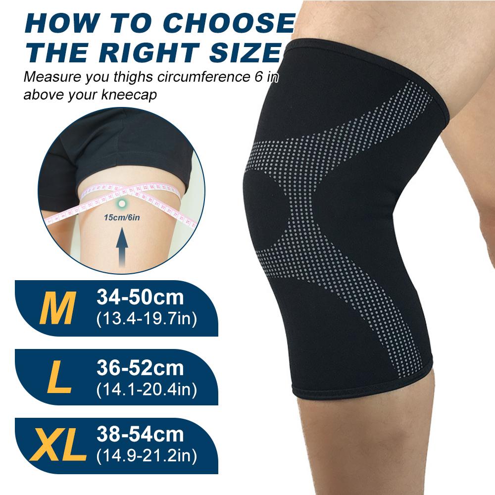 1 Pcs Knee Support Brace For Knee Pain, Compression Knee Sleeves For Running, Workout Walking Hiking Arthritis Acl Torn Meniscus