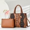 Borsa a Spalla Singola in PU Moderna con Chiusura a Zip e Tasche Interne per Donna
