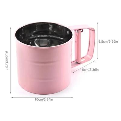 Stainless Steel Mesh Sieve Colander Crank Sifter 1 Pcs Powder Flour Baking Tool Icing Sugar Kitchen Tools Cocina Knife