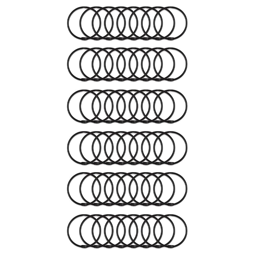 24 Pack Curtain O-Rings Purpose Decorative Metal Shower Curtain Rings Rustproof Bath Drape Loop Smooth Curtain Hook for Bathroom