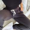 Women's Drawstring Casual Jogger Pants Elastic Waistband Tapered Leg Pockets Lightweight Soft Fabric Lounge Bottoms