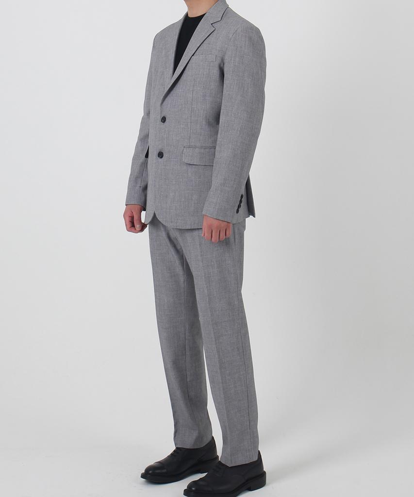 PALETOT Tapered Heathered Slacks_Gray