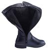 PPXID Boots with Side Easy to Put On and Take Comfortable to Walk Perfect for and Casual Size Girls' Knee-High Zipper, Off, Water-Repellent, in,
