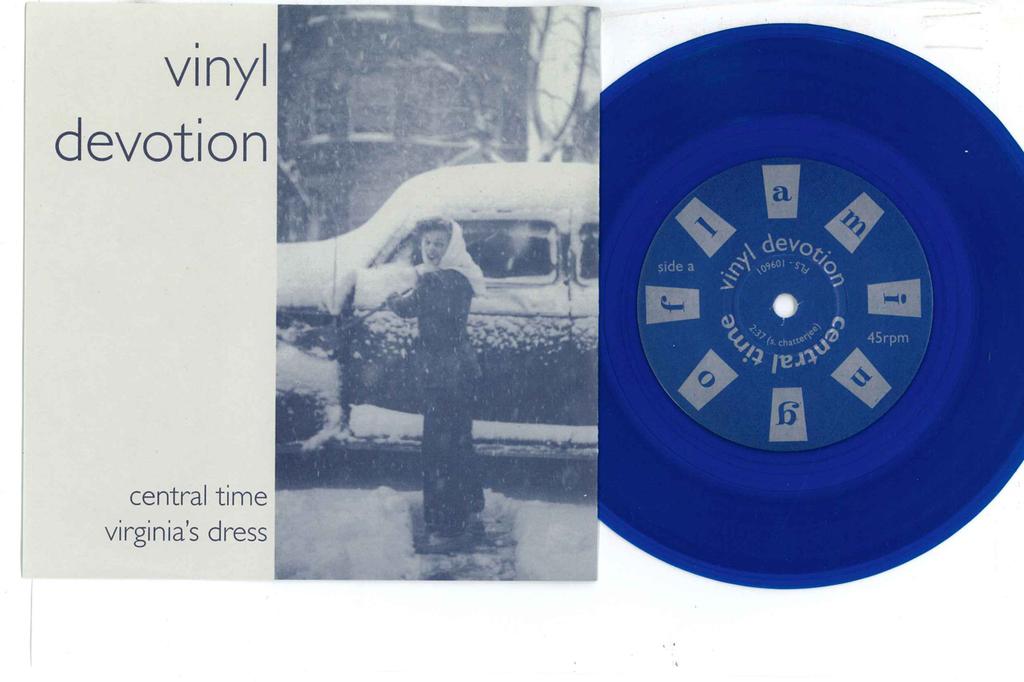 7inch Record VINYL DEVOTION - Central Time / Virginia's Dress FLS109601 FLAMINGO 1996 US Rock Used