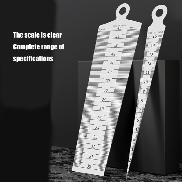 6pcs High Accuracy Steel Gaps Gauges Lab Grade Gaps Measurement Tool for Machinery Maintenance & Technical Inspections