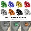 Multicolor Aluminum Alloy Electric Scooter Ignition Switch Lock Cover Durable Finish Perfect For Ebike Modification Refitting
