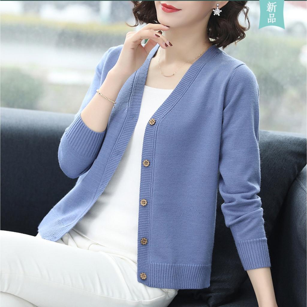 Autumn/Winter Women's Knitted V-Neck Cardigan