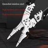Multifunction Industrial Wire Stripper Cutter Crimper Heavy Duty Stainless Steel Electrical Pliers with Ergonomic Comfort Grip+