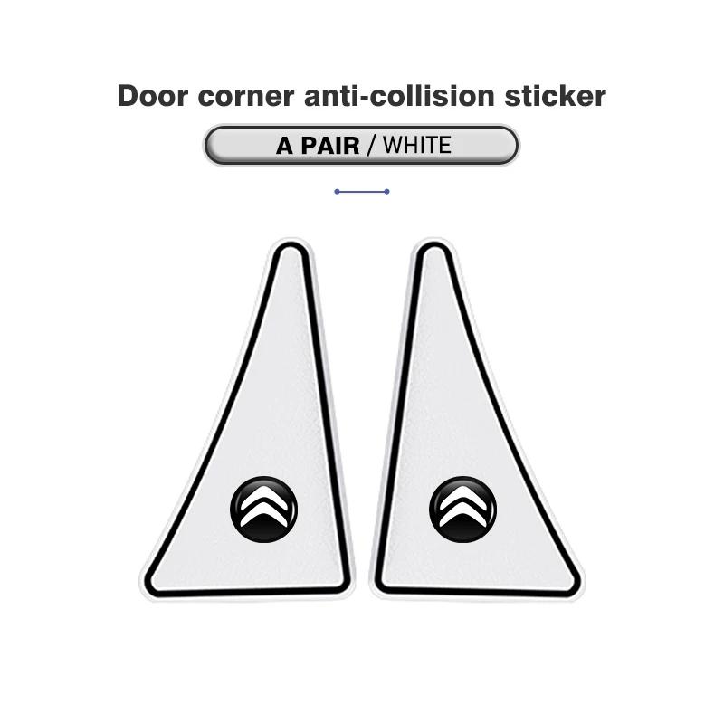 APG1 2pcs Car Door Corner Cover Anti Collision Bumper Sticker For Citroen Grand Berlingo Jumper Celysee Xsara Picasso Aircross