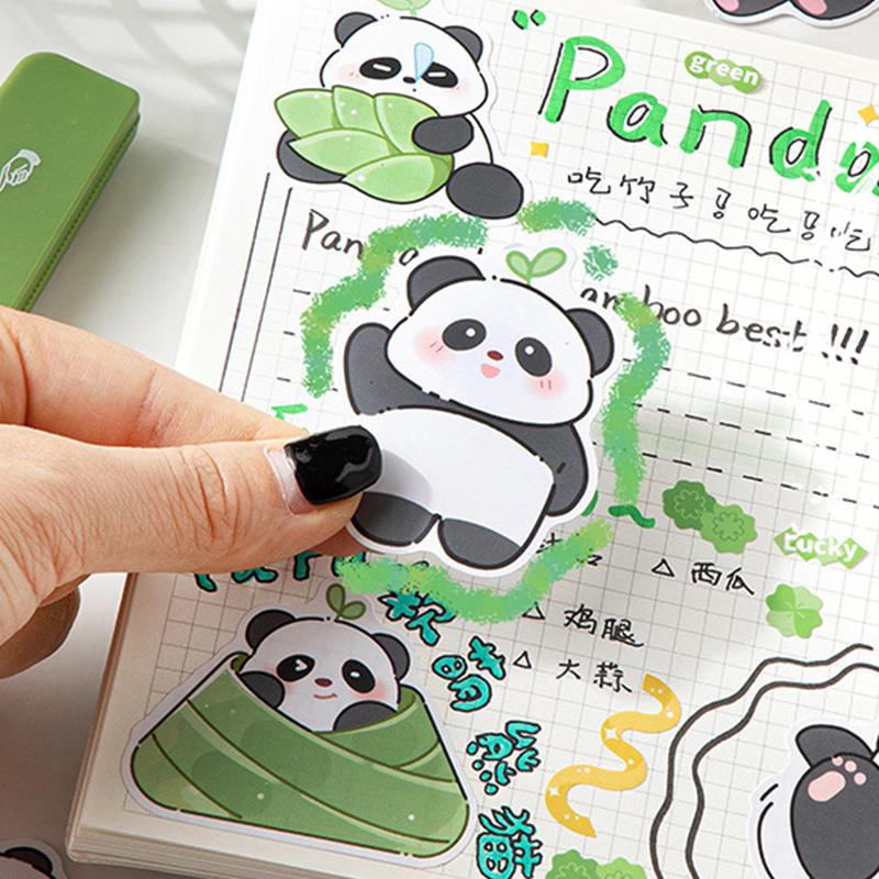 30 ks Panda Samolepky Laptop Scrapbook Dekorace Graffiti Nálepky Skateboard Laptop Vodotěsná Samolepka DIY Hračky Dekor Nálepky