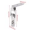 8PCS 90 Degrees Duck-mouth Buckle Hook Lock Stainless Steel Spring Loaded Draw Toggle Latch Clamp Clip Hasp Latch Catch Clasp