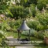 Hanging Bird Feeder Distressed with Tray Sturdy for Gardeners