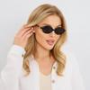 New Sunglasses Retro Versatile Women's High-end Fashion Exquisite Oval Fashion Sunglasses 3089