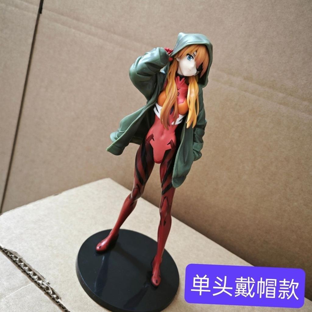New Anime Asuka Langley Soryu Figures Two Head Figure Figurine Collection Statue Desk Decoration Doll Kid Toys Christmas Gifts