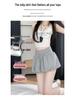 2025 Autumn Black High-Waist A-Line Skirt for Women: Slimming, Fluffy, Elastic Fit