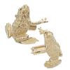 2Pcs Brass Toad Door Pulls Chinese Fortune Symbol Decorative Cabinet Handles Drawer Pulls for Kitchen Living Room Bedroom Brass