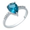 London Blue topaz gümüş yüzük 1.537 ayar (1929575)