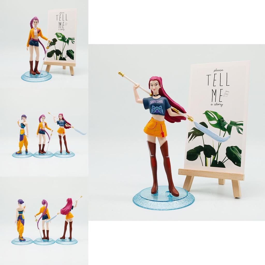 Kpop Demon Hunter Collectible Pvc Figures With Authentic Design For Display And Gifting