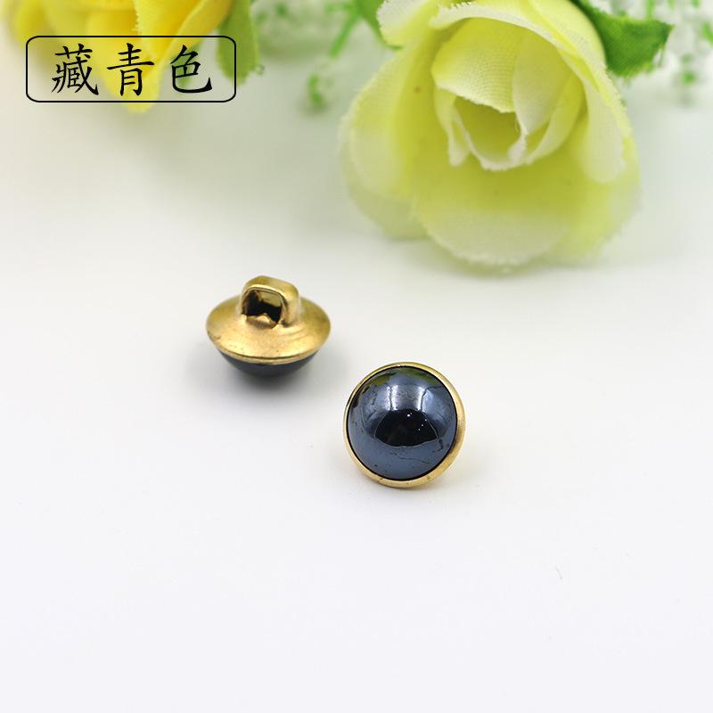 

5шт Зроби сам Ґудзик Ґудзик Монополія Весна та Літо Жіночий Золотий Край Цукерковий Колір Ґудзик для Сорочки Ґудзик для Сорочки 10мм 15 #navy blue * 10mm1000 grains * round