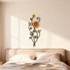 2D Wall Decoration Plate Sweet Flower Garden Decoration Retro Bee Flower Wall Decoration  Home