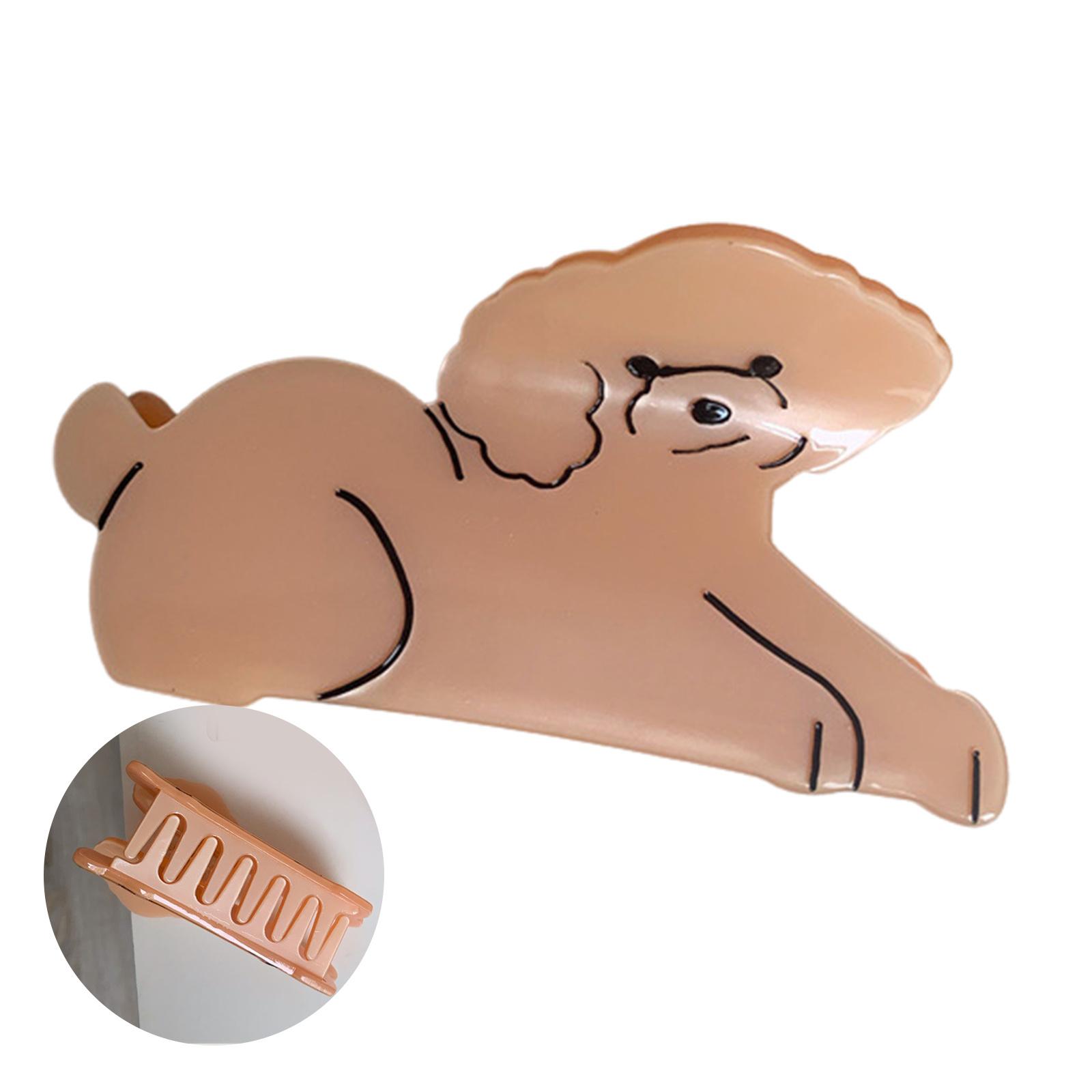 

Забавная заколка для волос из ацетата с рисунком, забавная заколка-коготь в виде животного для девочки, заколка с мультяшным креплением для различных причесок