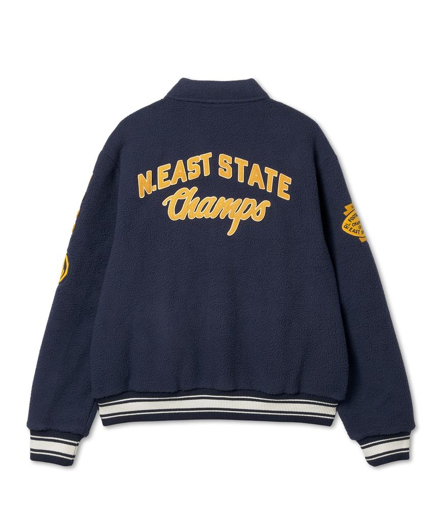 Polo Ralph Lauren Pile Fleece Letterman Jacket - Navy