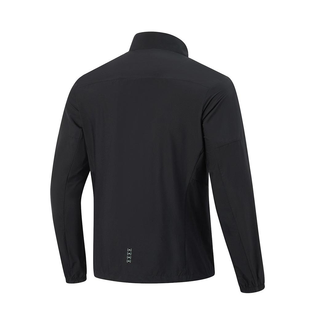 Li Ning Running Series Stand Collar Long Sleeve UV Protection Jacket Men jackets Black AJDU229-1