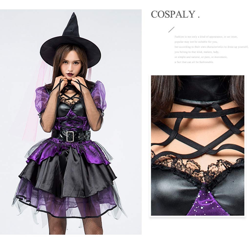 Cosplay Witch Halloween Costume for Costume Set for Shrine Maiden Performance Horror Ghost Sexy Devil Magician Adult Halloween Funny Halloween Costume