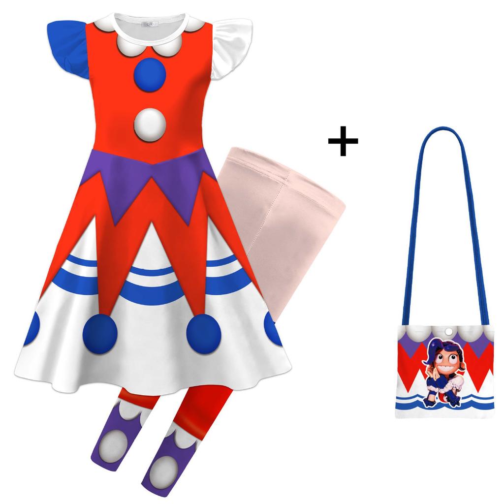 2026 New Play Time Lily Cosplay Costume for Girls Funny Game Bobi 5 Dress Up Set Halloween Carnival Fancy Dress Outfit for Kids