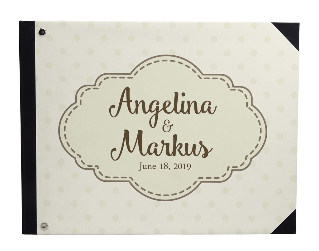 Darling Souvenir Blue Floral & Geometric Hardbound Cover Printed Anniversary Wedding Guestbook Scrap Book-7 X 9