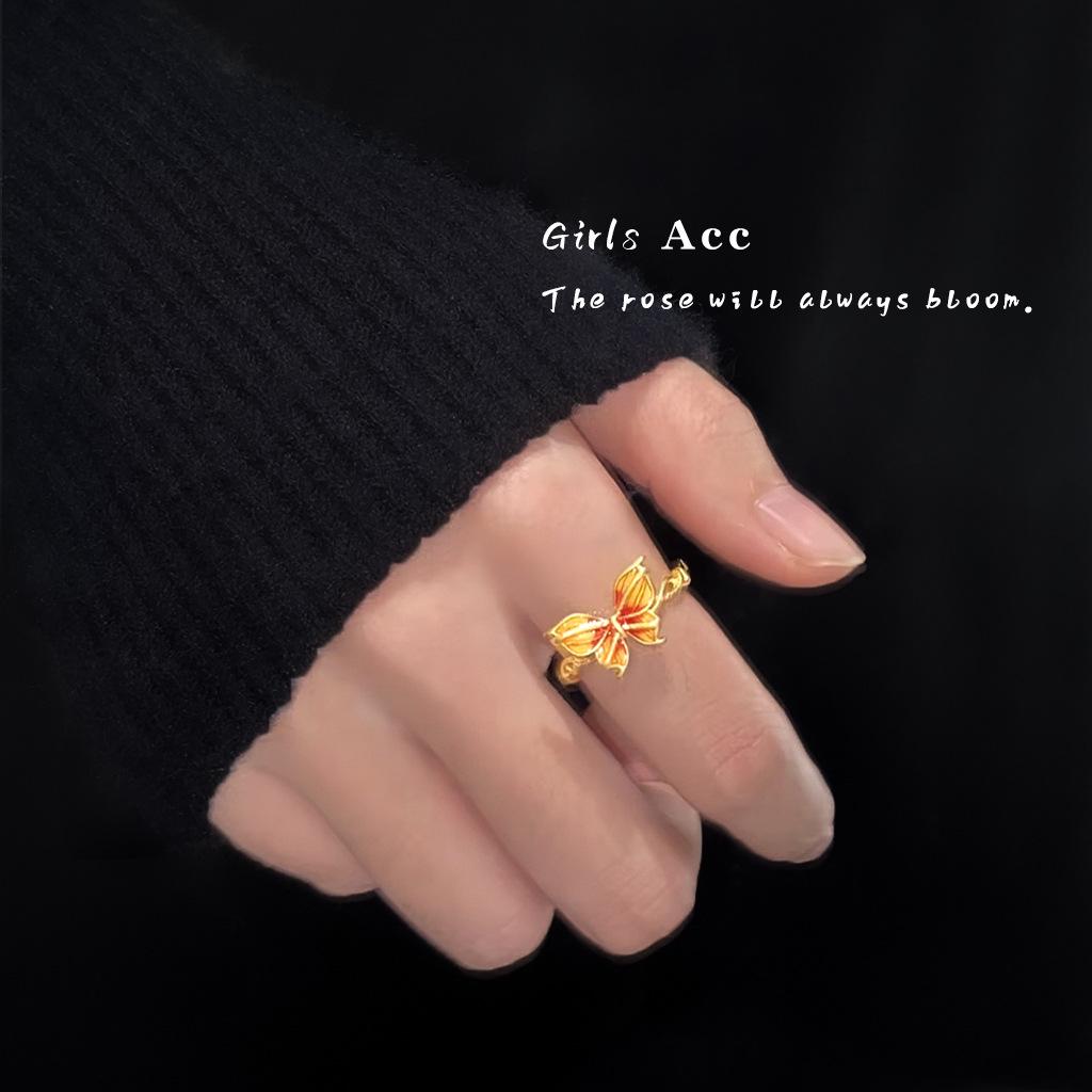 Adjustable Retro High-End Women's Ring: Light Luxury, Artistic Antique Style, Niche Fashion Open Ring