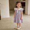 Summer Lace Flutter Sleeve Bowknot Dress for Baby and Toddler Girls