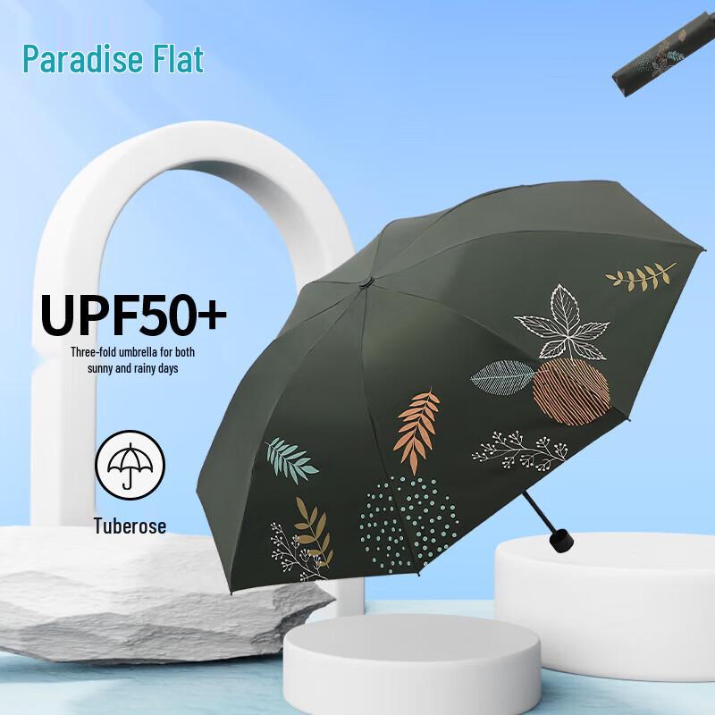 Paradise Umbrella Portable 3-Fold UV Protection Umbrella