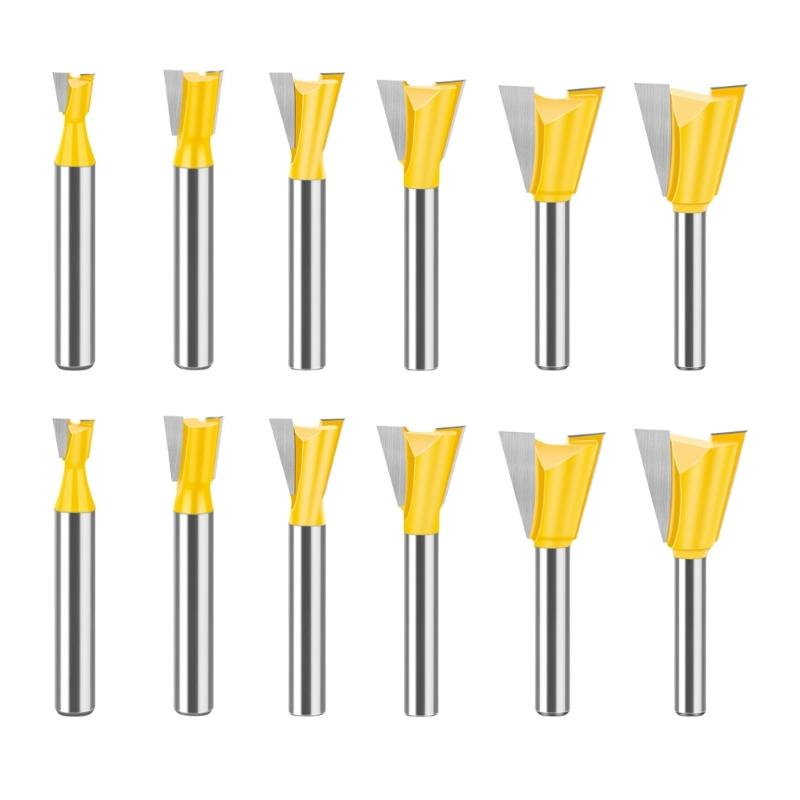 Milling Cutter Wood Carving Dovetail Joint Router Bit 14 Degree Woodworking Engraving Bit Milling Furniture Accessories