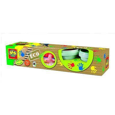 Eco peinture a doigts 4 couleurs - SES CREATIVE - Colouring and painting - Peinturer - Activité créative peinture - Age : 2+