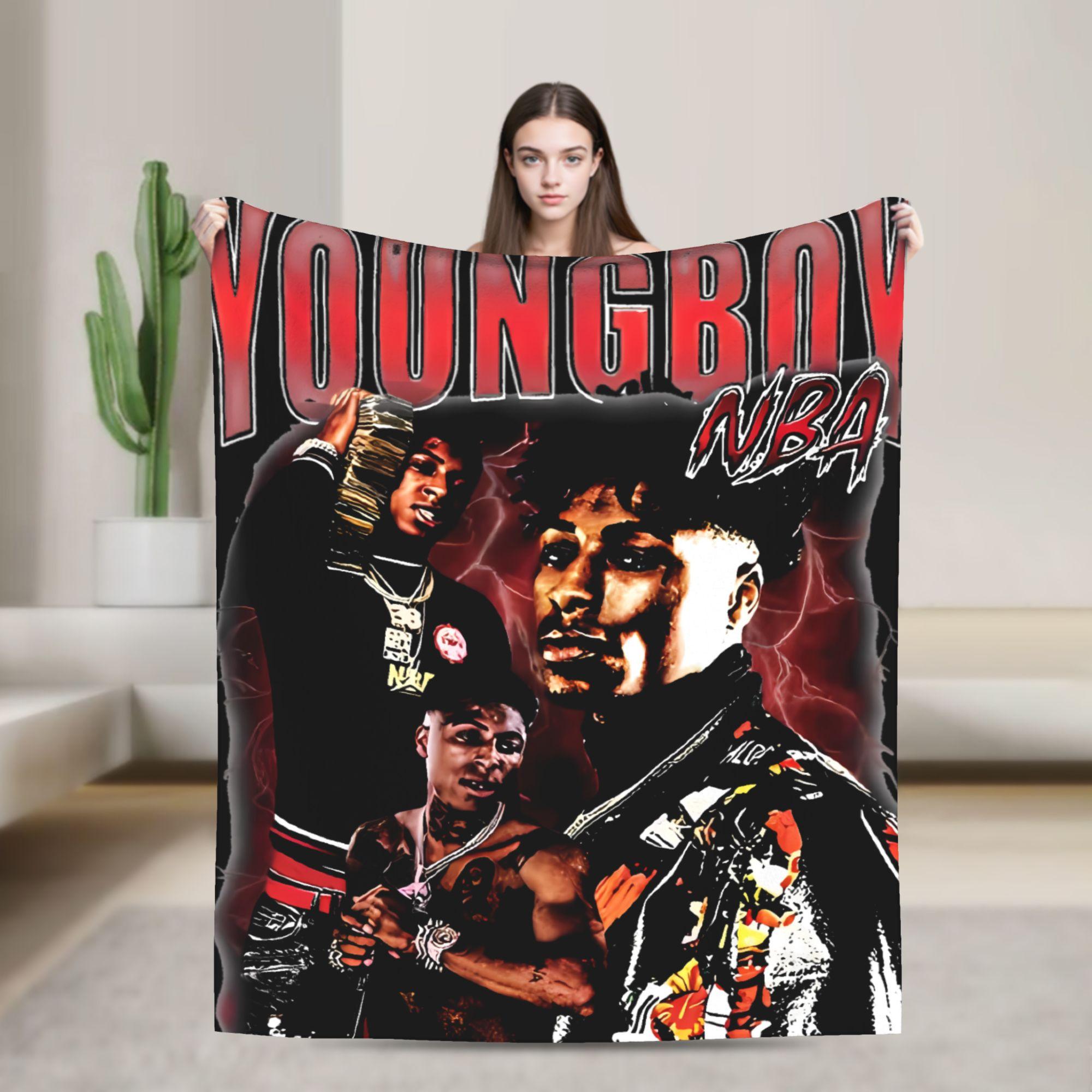 YoungBoy Never Broke Again Blanket Travel Flannel Bedding Throws For Living Room Soft Warm Custom Quality Bedspread Gift Idea 30x40in