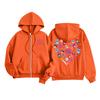 Kids Fashion Women's Lightweight Long Sleeve Zipper Hoodie Printed Hoodie With Pockets