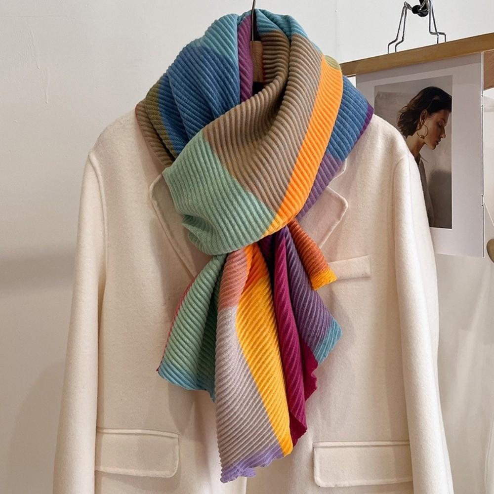 Windproof Keep Warm Blanke Multi-Colored Pashmina Fashion Scarf Shawl  Winter