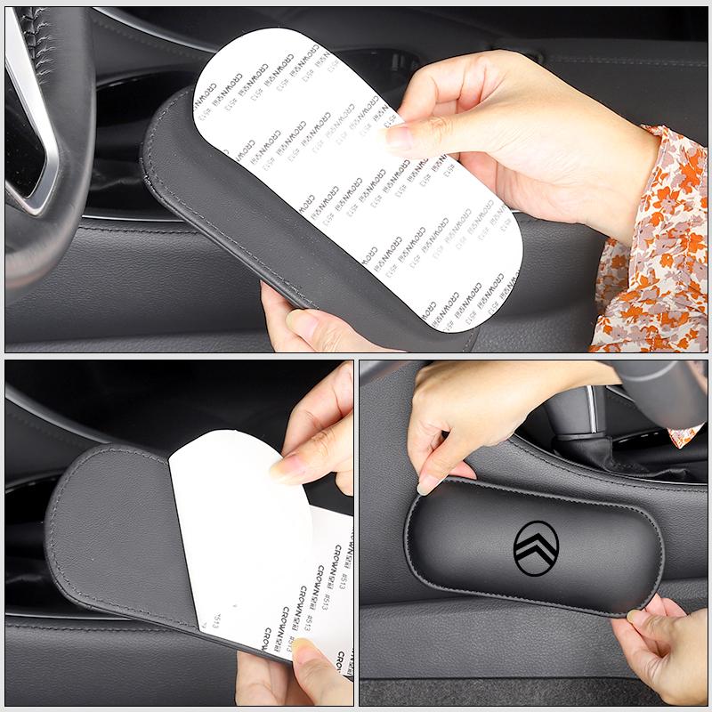 AIU1 Car Knee Pad Leg Knee Cushion Car Door Armrest Accesseries For Citroen C4 C3 C5 C1 C2 Berlingo Celysee Cactus Picasso Aircross