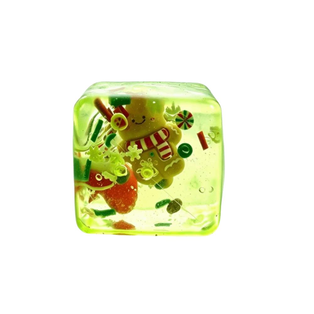 Transparent Ice Cube Fidget Toy Christmas Theme Maltose Fidget Toys Gifts
