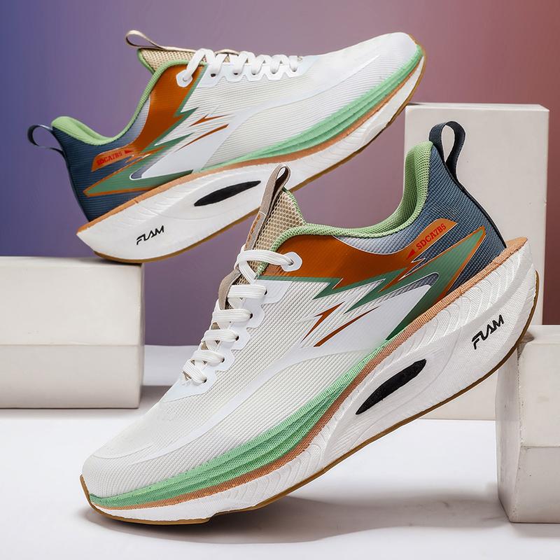 Men'S Running Shoes Race Premium Trainers Off-Road Anti-slip Outdoor Mesh Couple Footwear Sneaker Cushioned Ventilated Style Footwear