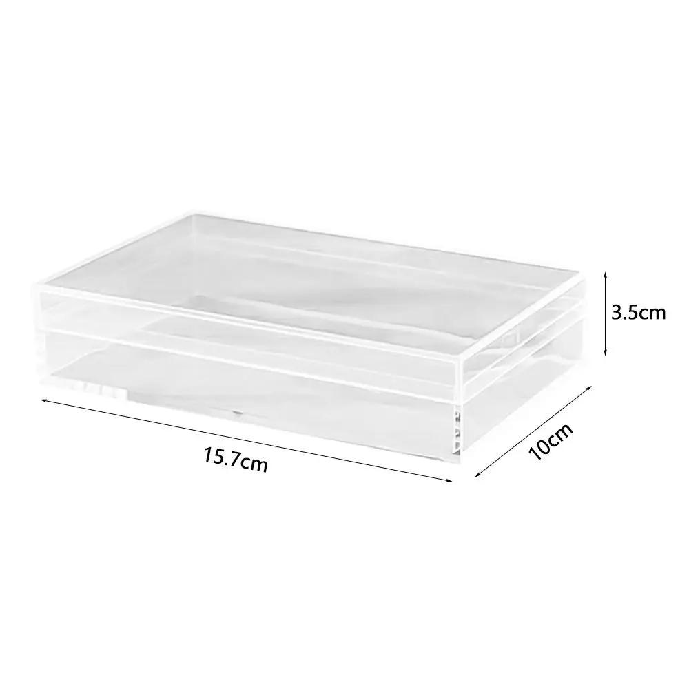 Plastic Storage Box Portable Durable Transparent Small Items Case Square Jewelry Beads Container Power Tools Holder