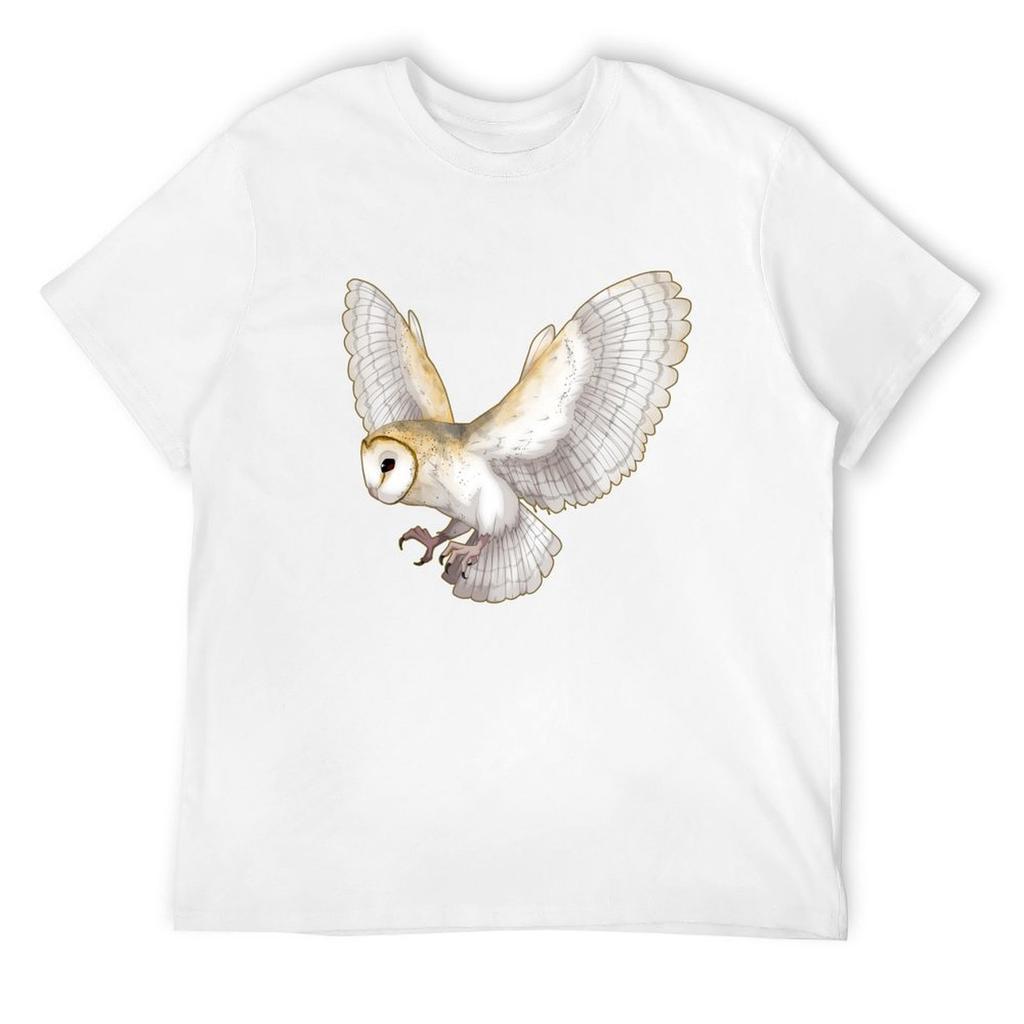 Barn Owl T-Shirt vintage oversized t shirt mens graphic t-shirts anime