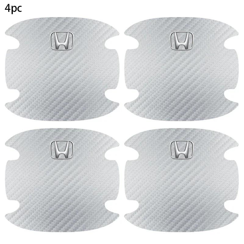 

4Pcs Car Door Bowl Anti-scratch Sticker Handle Protection Sticker For Honda Civic xrv hrv crv brv City Accord Fit Jazz Insight