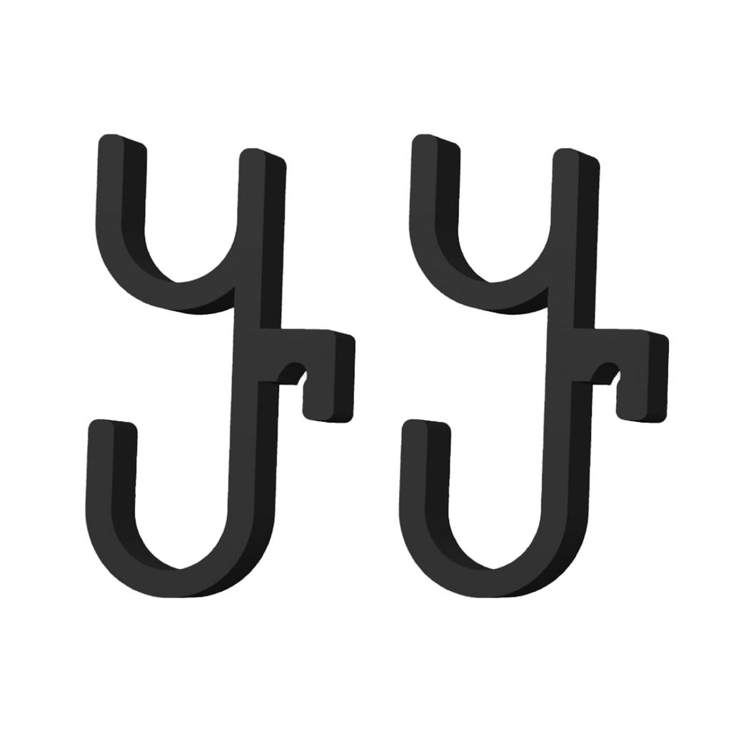 2/4/6pcs Car Umbrella Hook Dual Hooks Multi-Purpose Hooks PLA Material Anti Slip Design for SUV Sedan Trunk Organizer